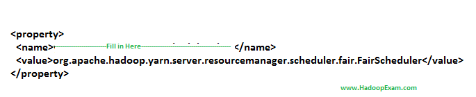  : To use the Fair Scheduler first assign the appropriate scheduler class in yarn-site.xml: